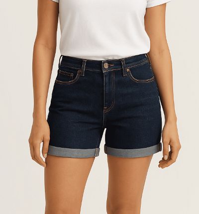 Womens Denim Shorts Image 4